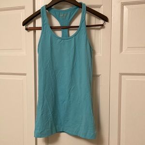 NWOT Yoga Smoga racer back tank- light blue